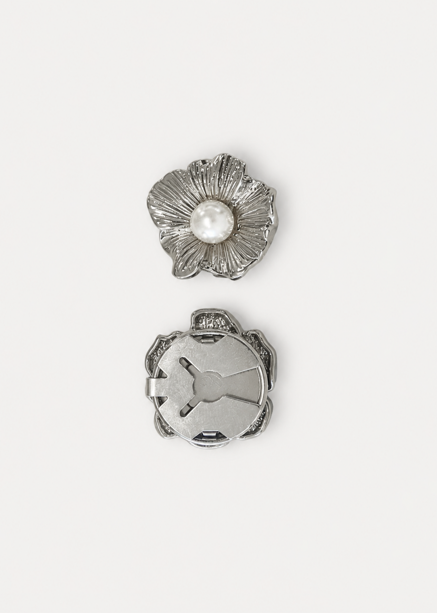 Bloom Buttons - Zilver