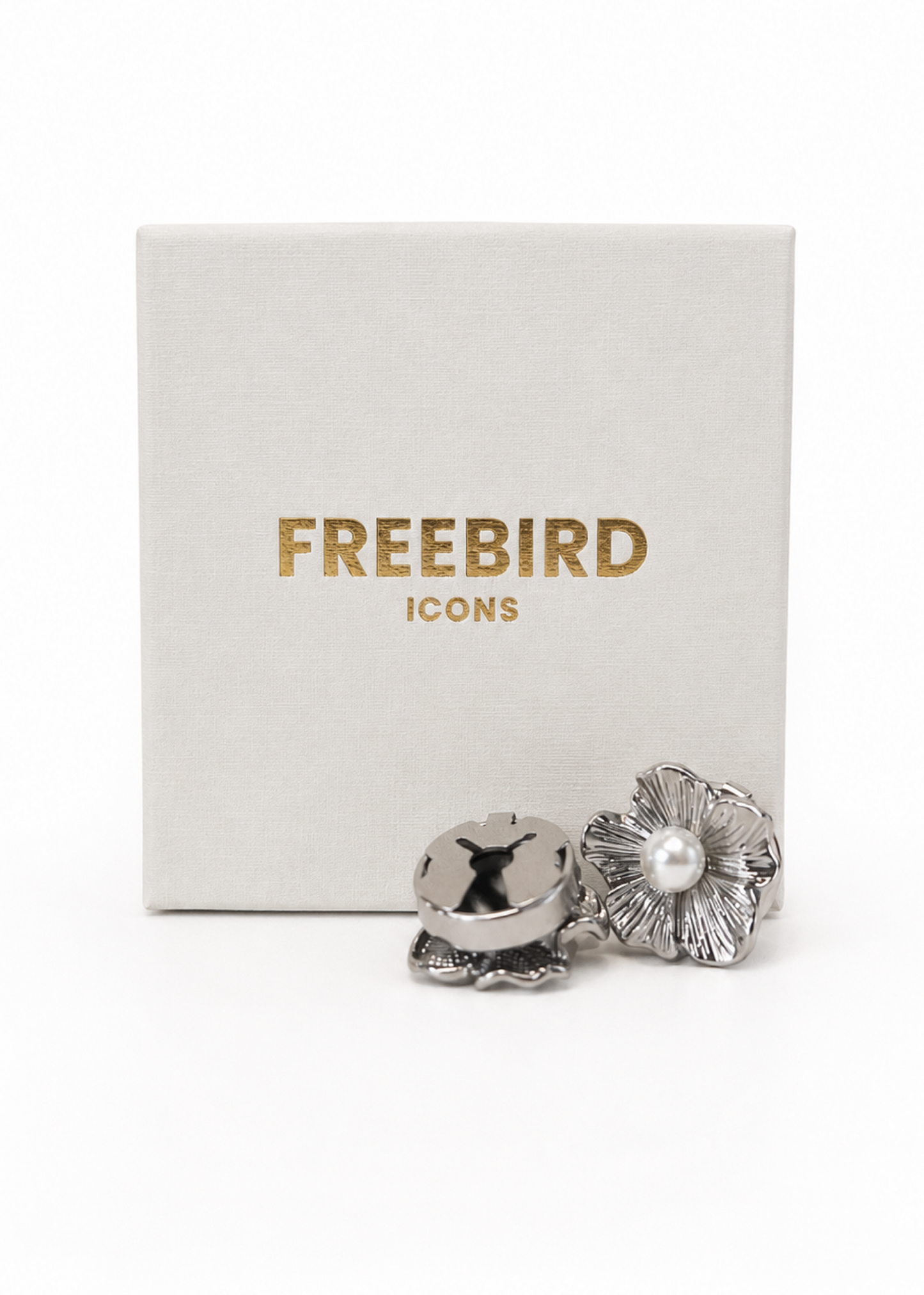 Bloom Buttons - Zilver
