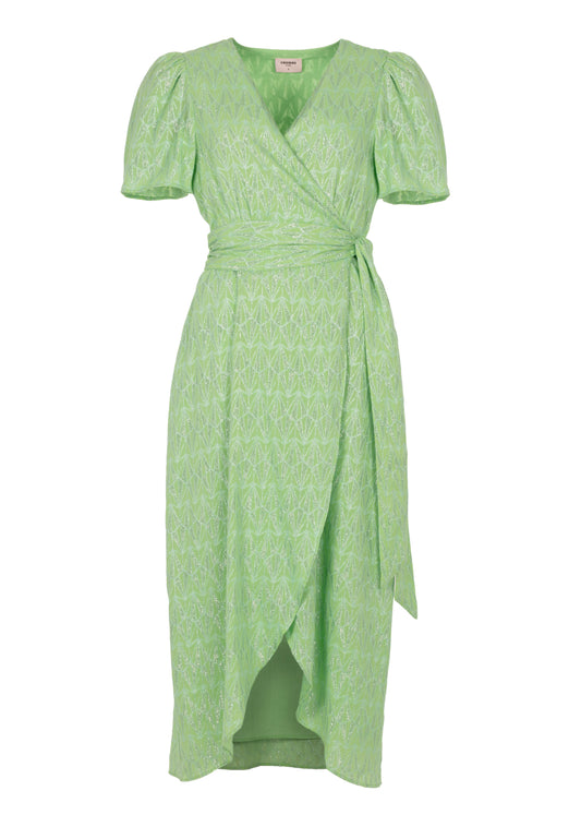 Blossom Ss Dress Bright green
