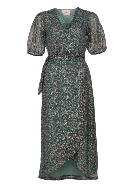 Blossom Ss Dress Multi sea green