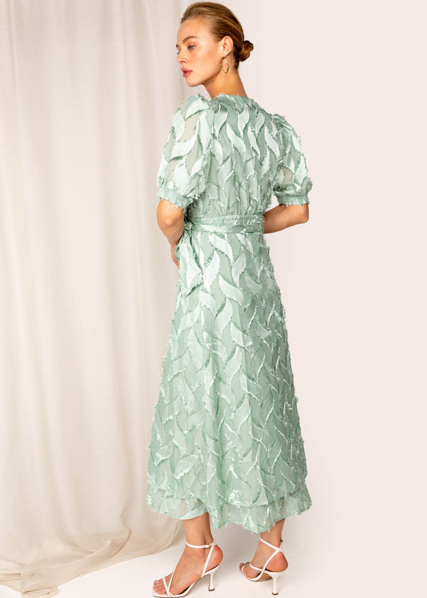 Blossom Layer Dress Mint green