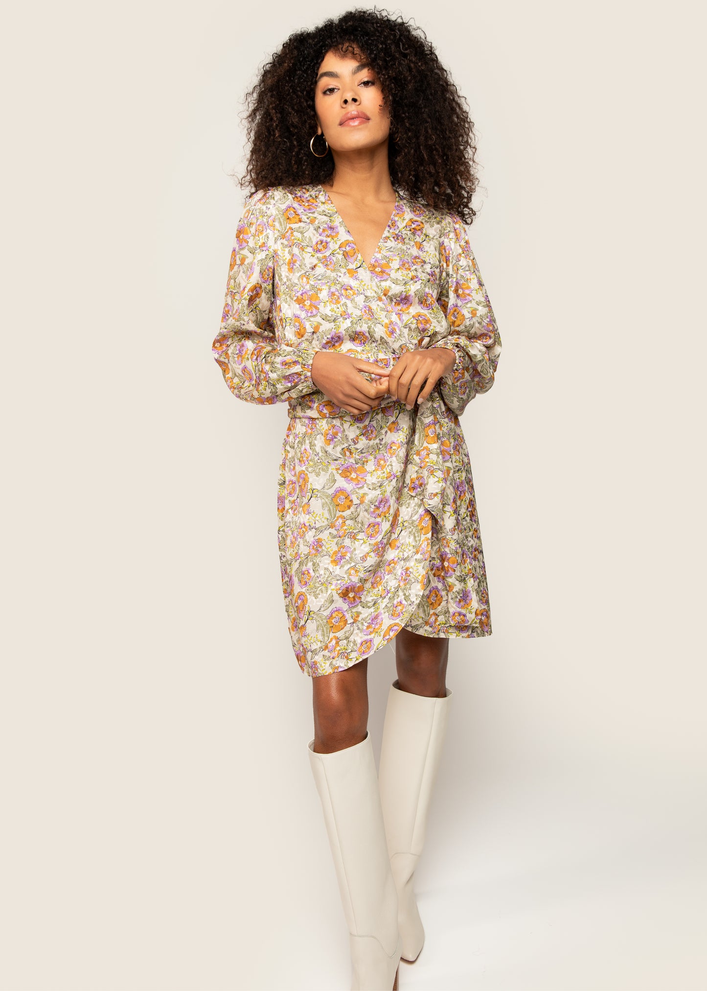 Blossom Mini Dress Marigold flower