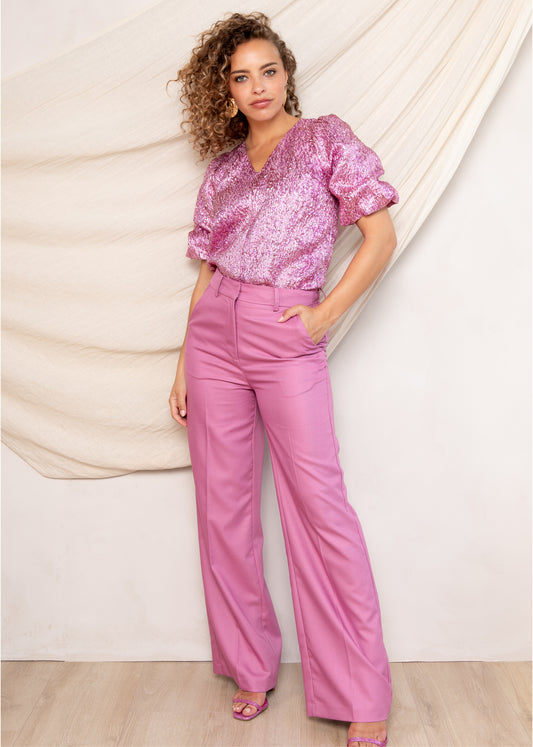 Lolani Pants Wide Pink