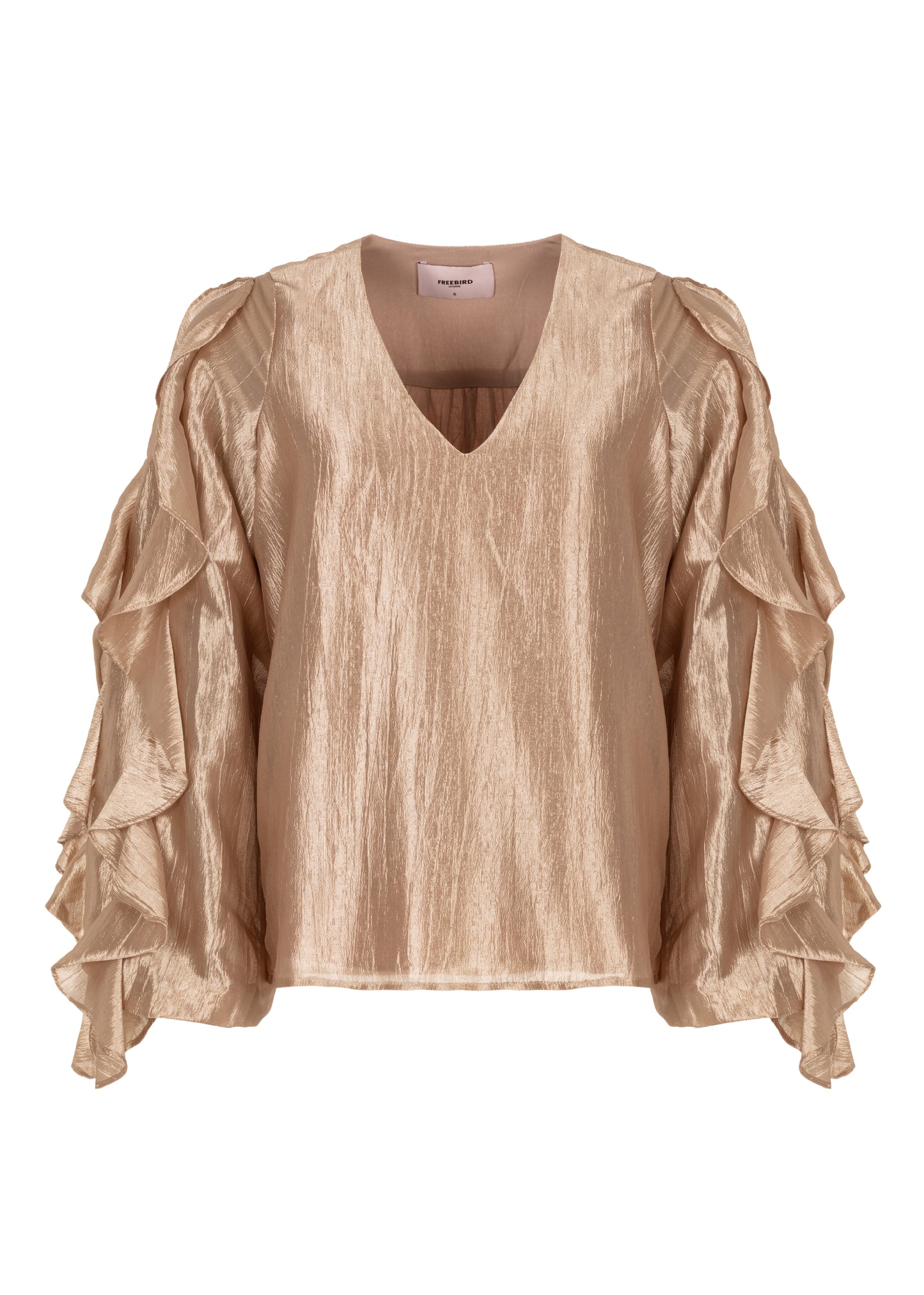 Bolera Ruffle Blouse - Light Caramel