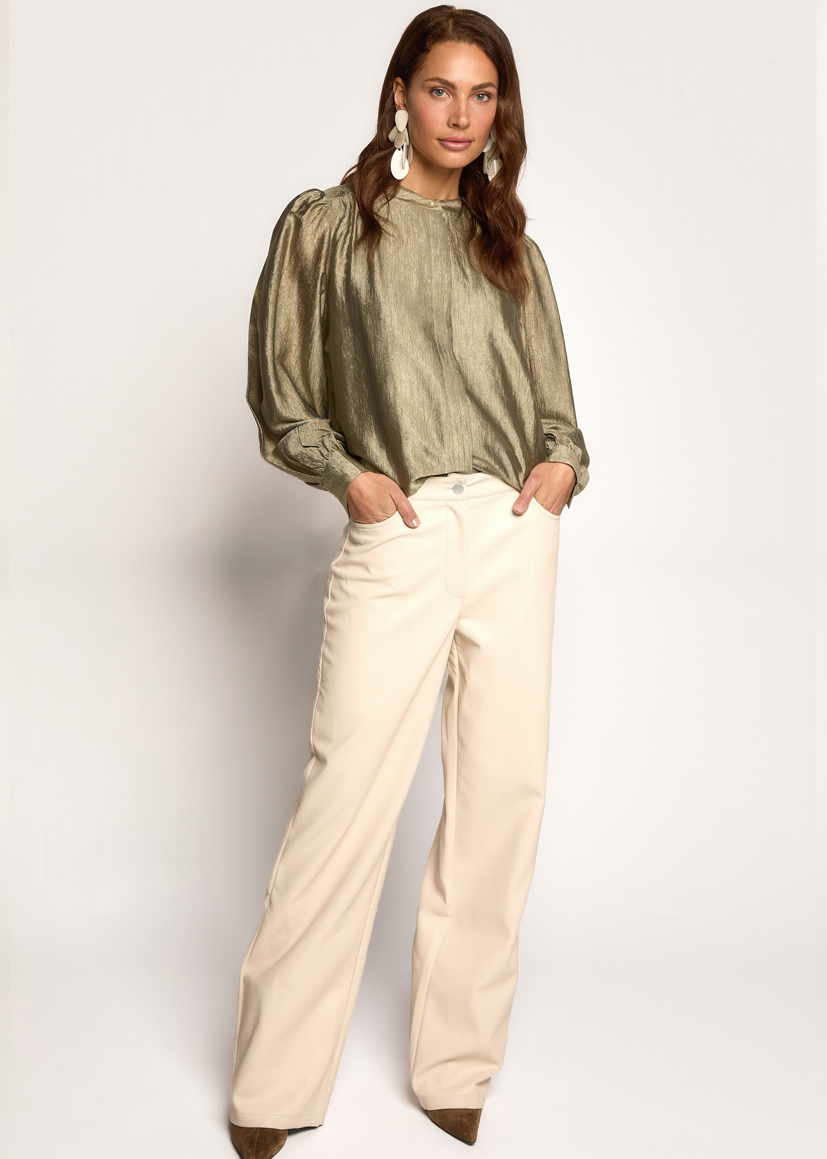 Bomber Structured Blouse - Seagrass