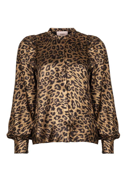 Borella Blouse Black Leopard