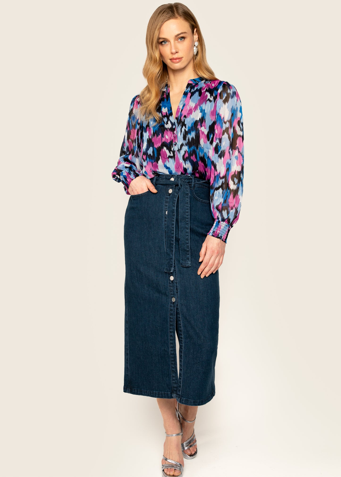 Sidney Skirt Mid Blue