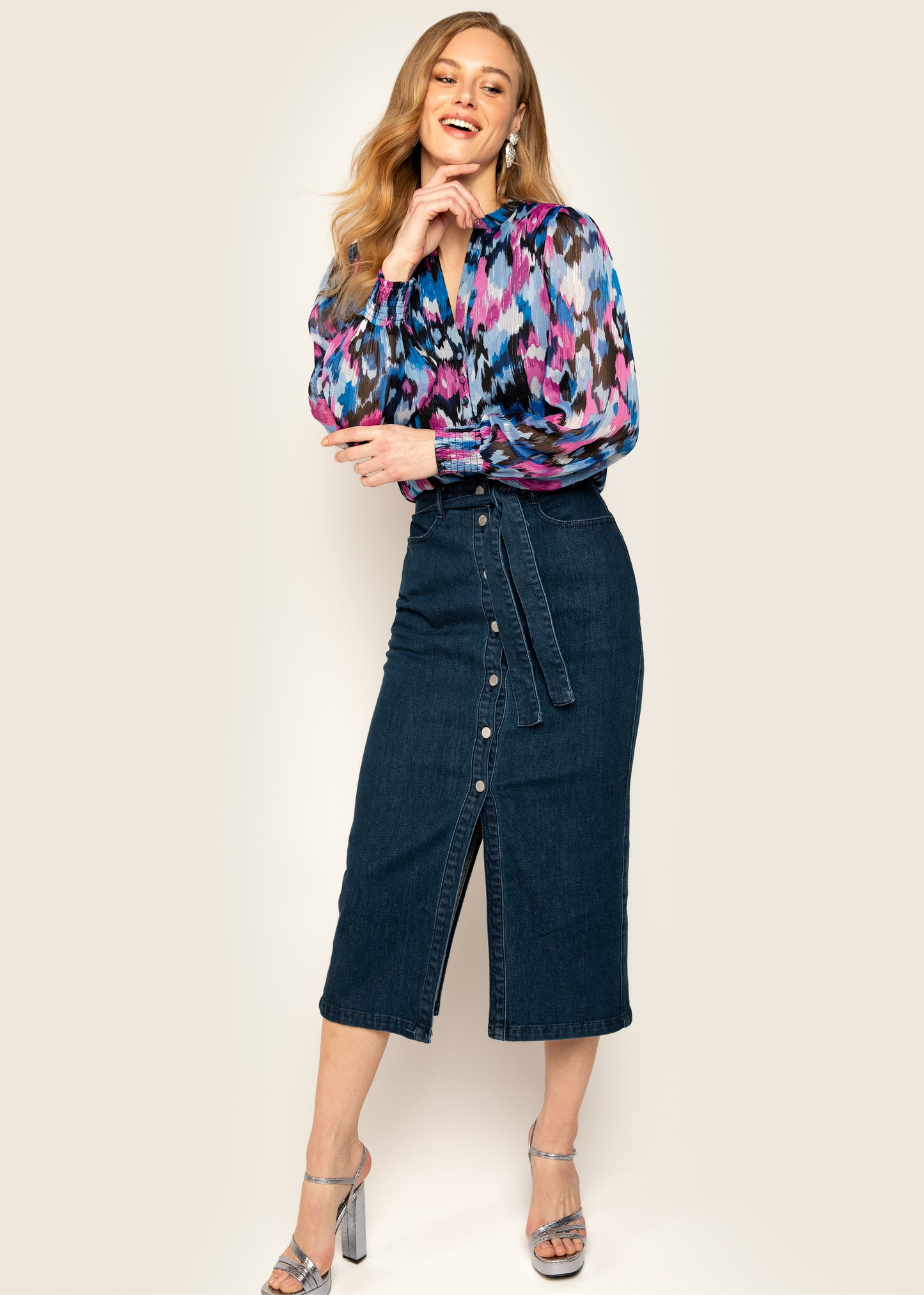 Sidney Skirt Mid Blue