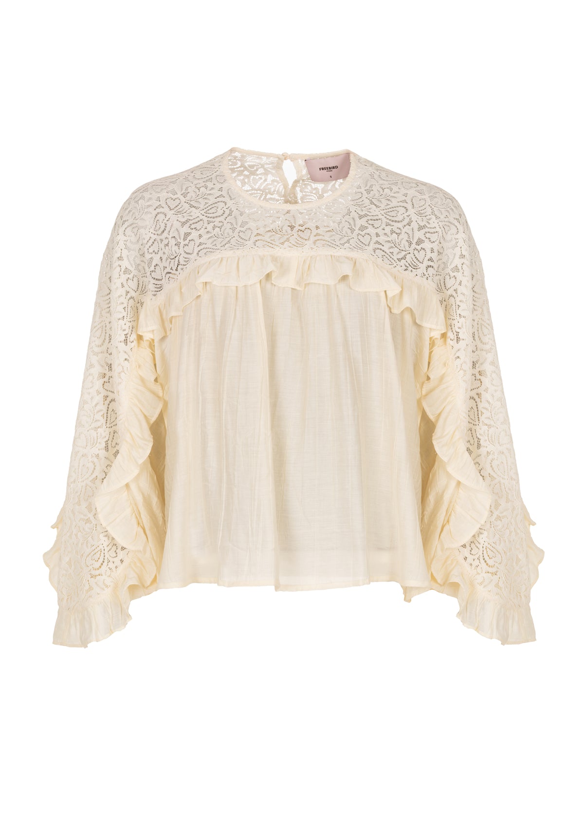 Brelera Lace Blouse - Vanilla White