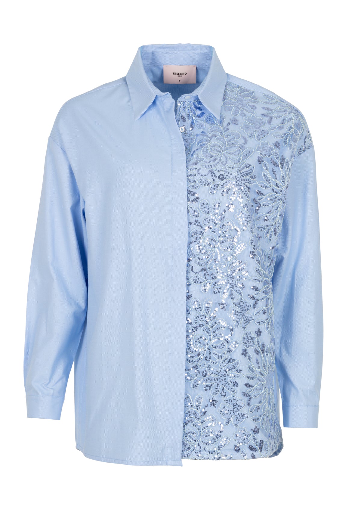 Brennica Statement Blouse - Blue