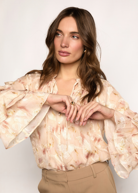 Briana Jacquard Blouse - Romantic Boho