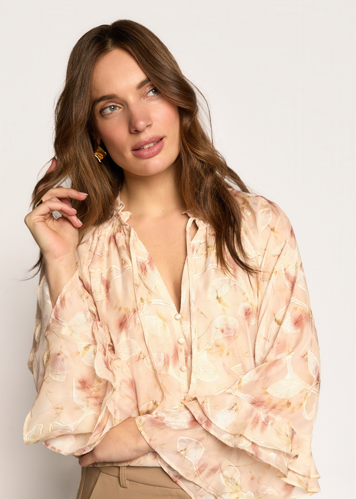 Briana Jacquard Blouse - Romantic Boho