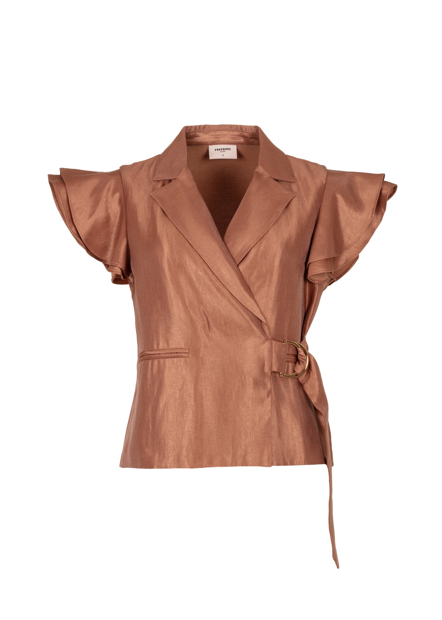 Brightly Blouse Korte Mouw - Copper