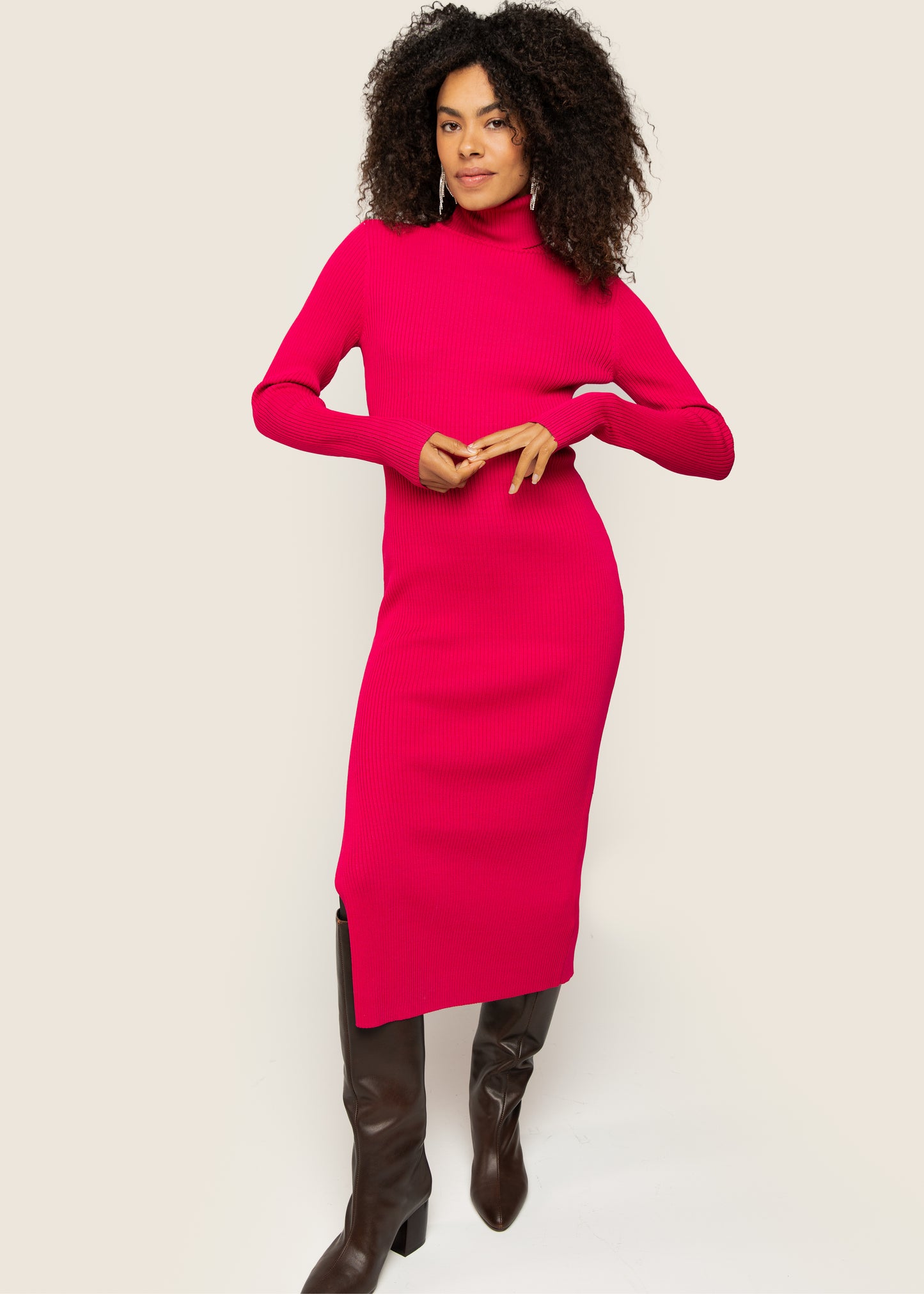 Britney Dress Turtle Cerise