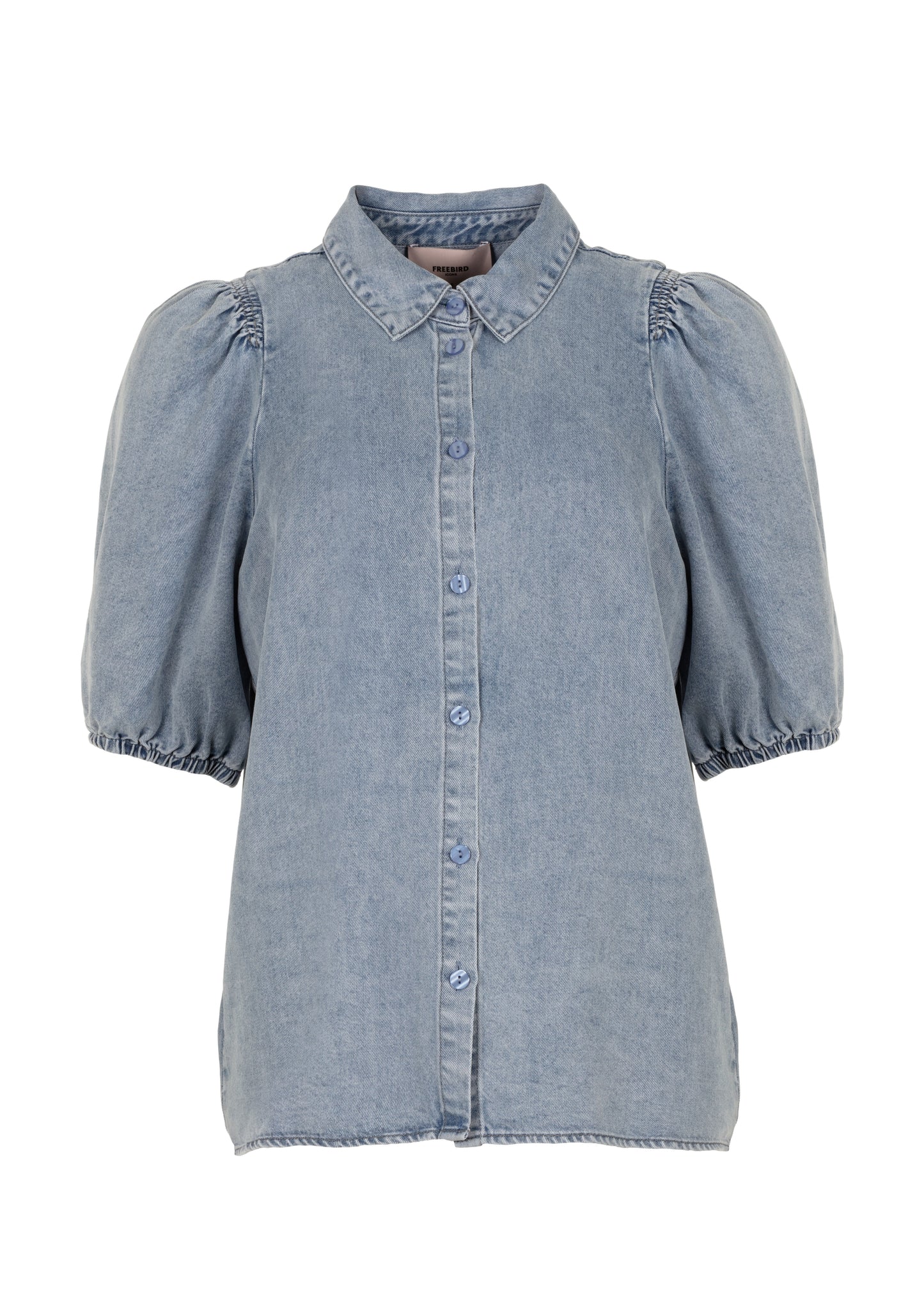 Britte Ss Blouse Mid blue