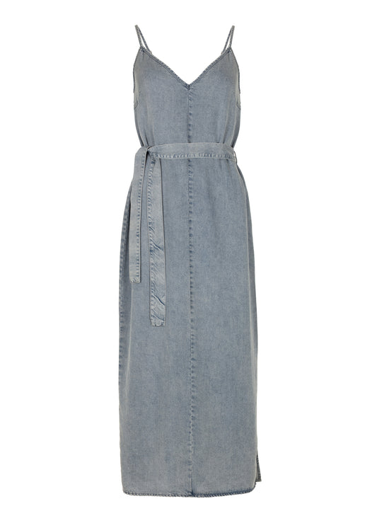 Chrissie Tencel Dress - Pearl Blue