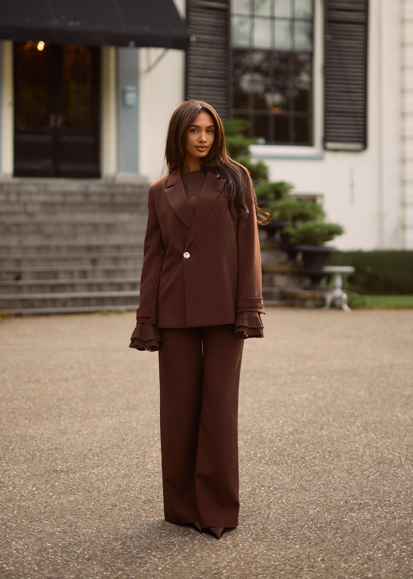 Lolani Wide Pants - Dark Chocolate