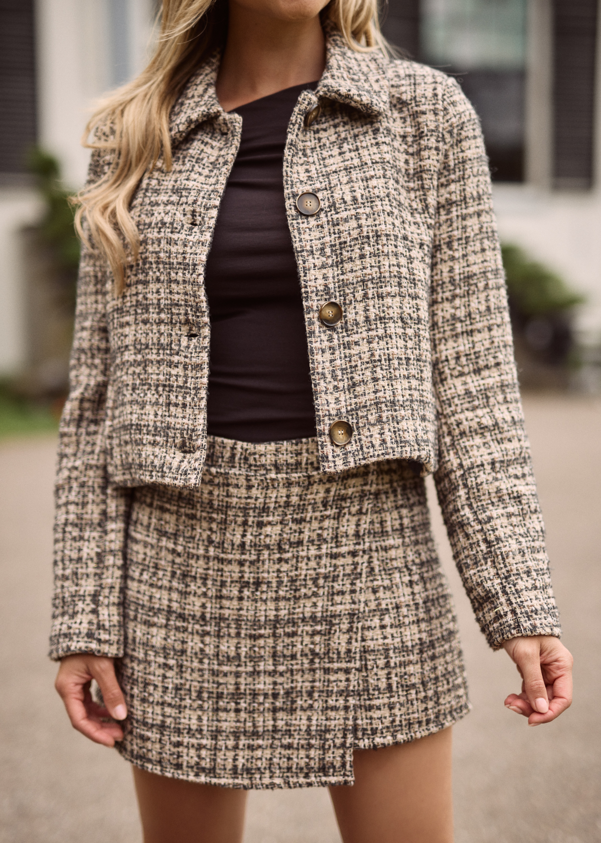Stella Boucle Rok - Caramel Boucle