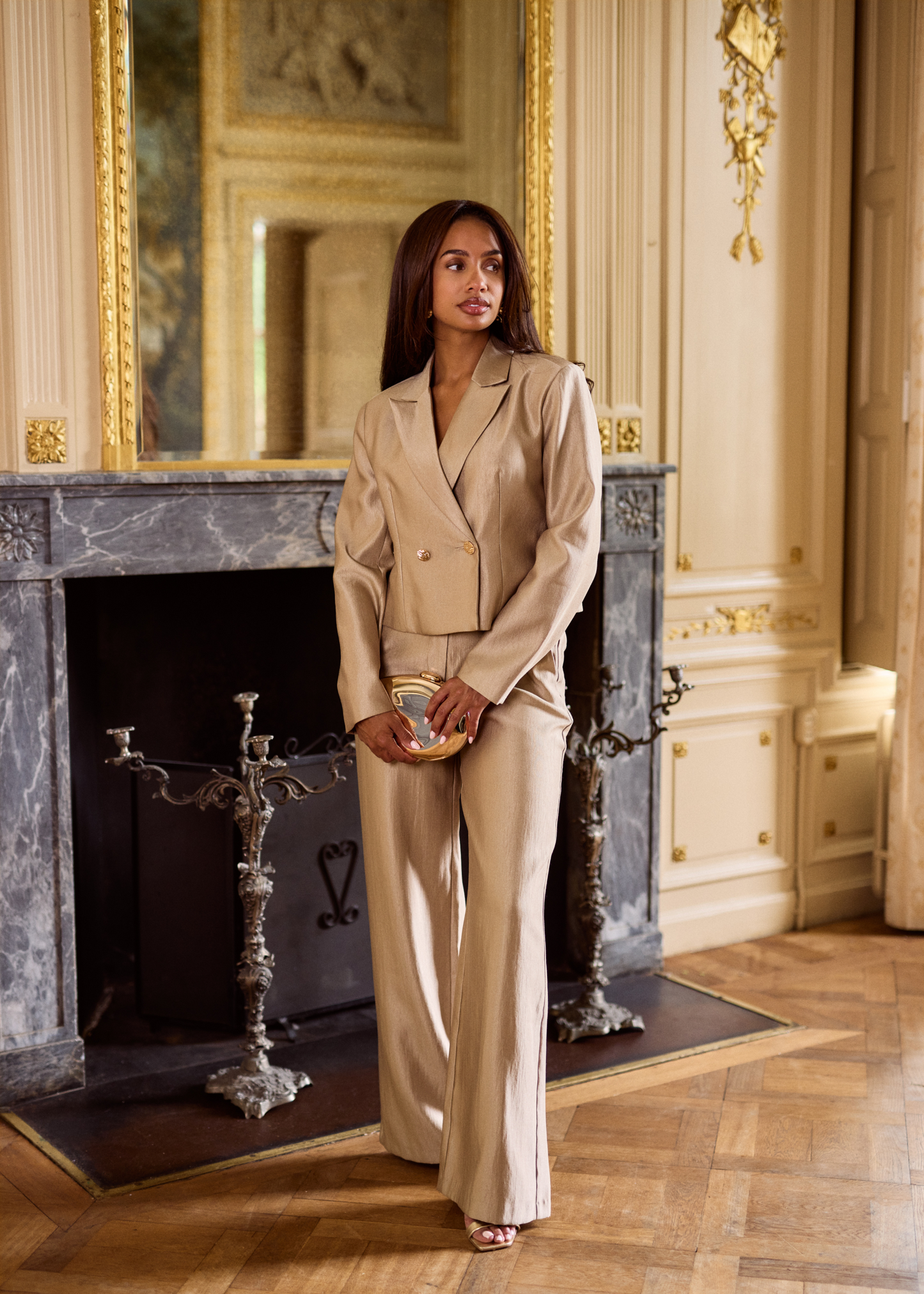 Lolani Wide Pants - Brilliant Gold