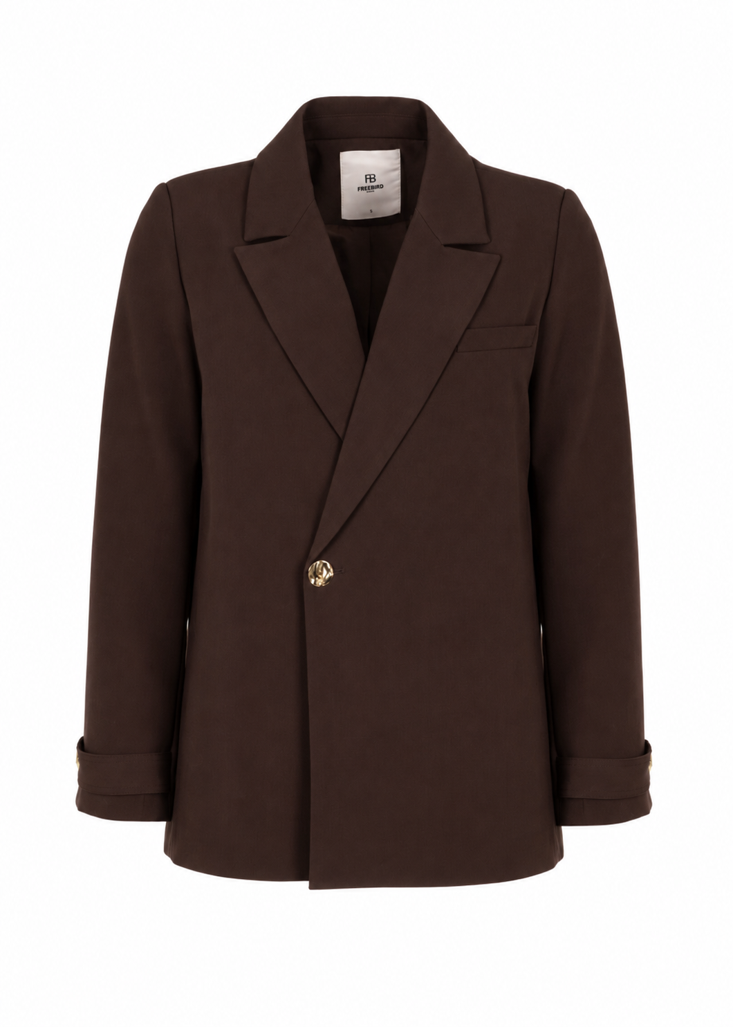 Lidia Wijde Blazer - Dark Chocolate