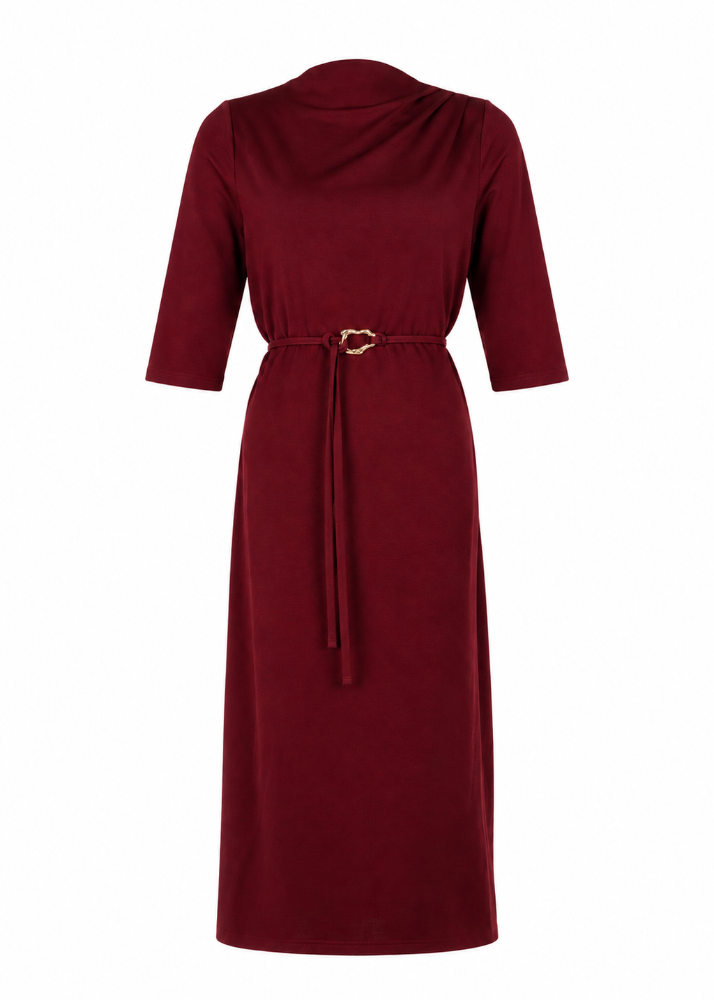 Devoted Midi Dress - Burgundy