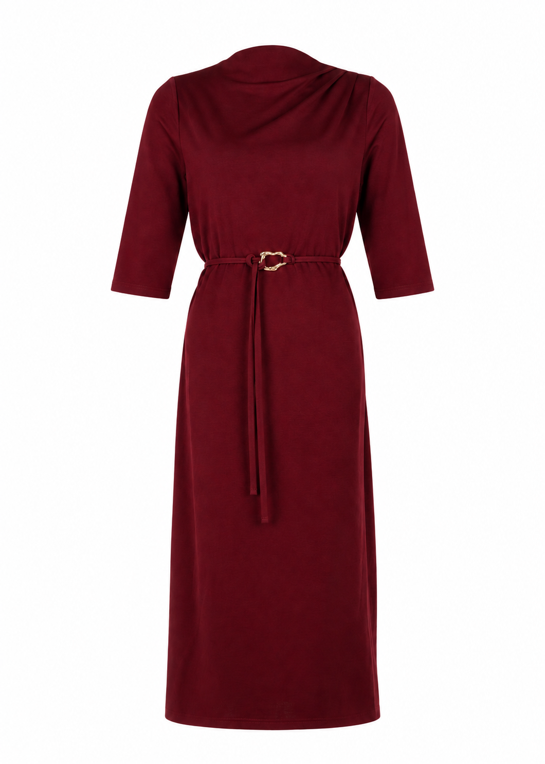 Devoted Midi Dress - Burgundy