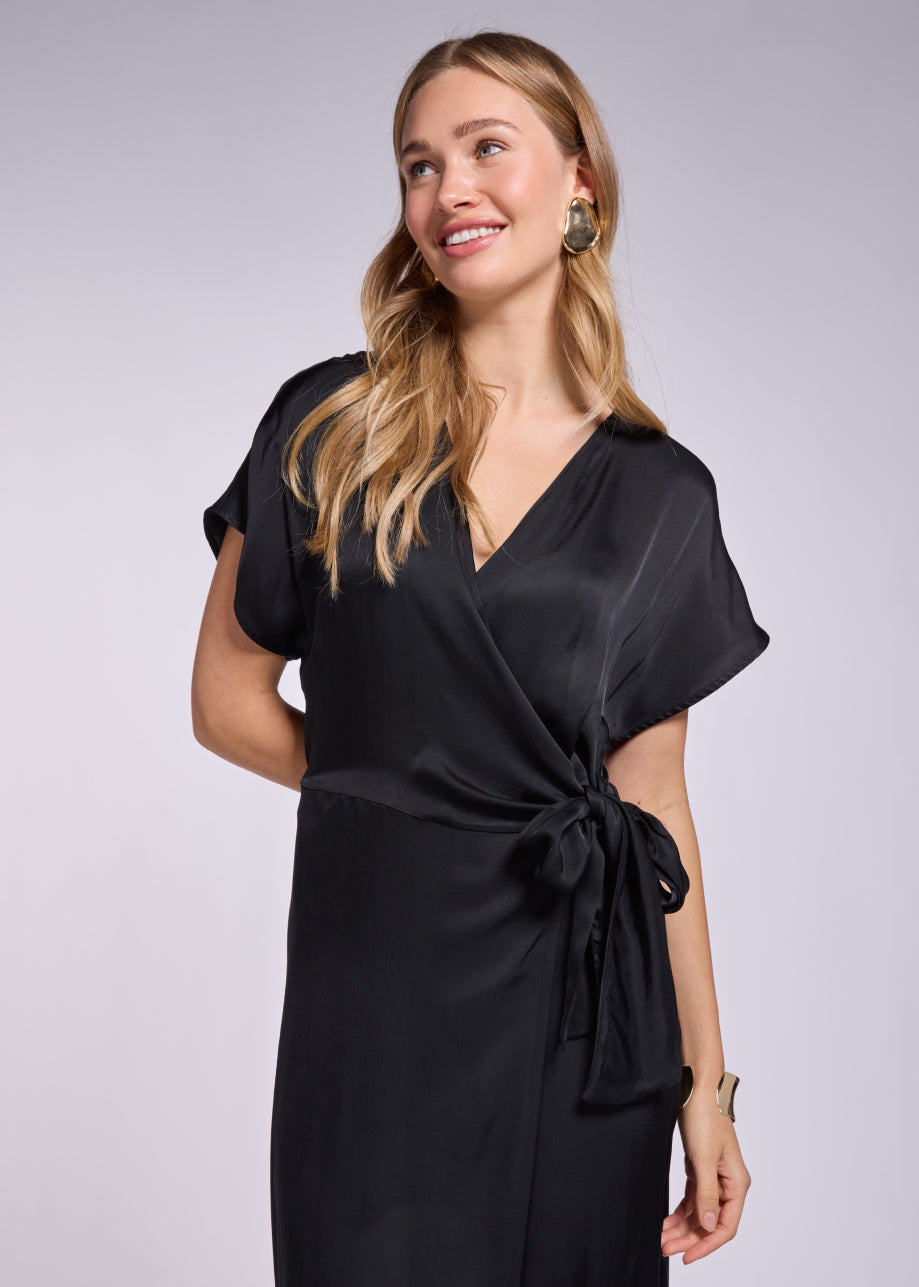 Delana Midi Dress - Black