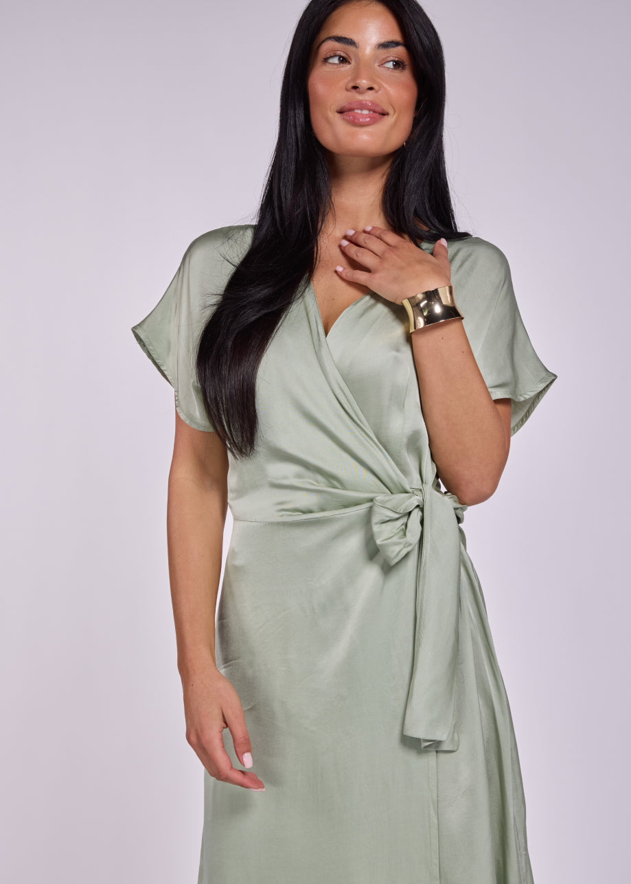 Delana Midi Dress - Sage Green