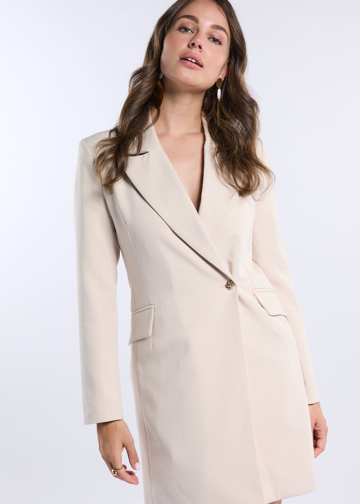 Dide Blazer Dress - Beige