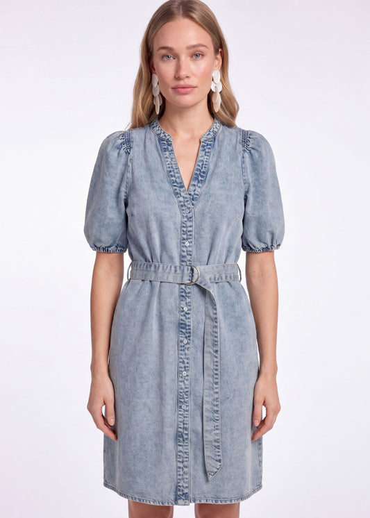 Dael Tencel Dress - Pearl Blue