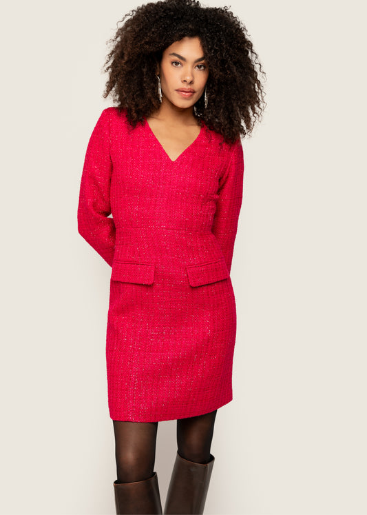 Dafne Dress Cerise