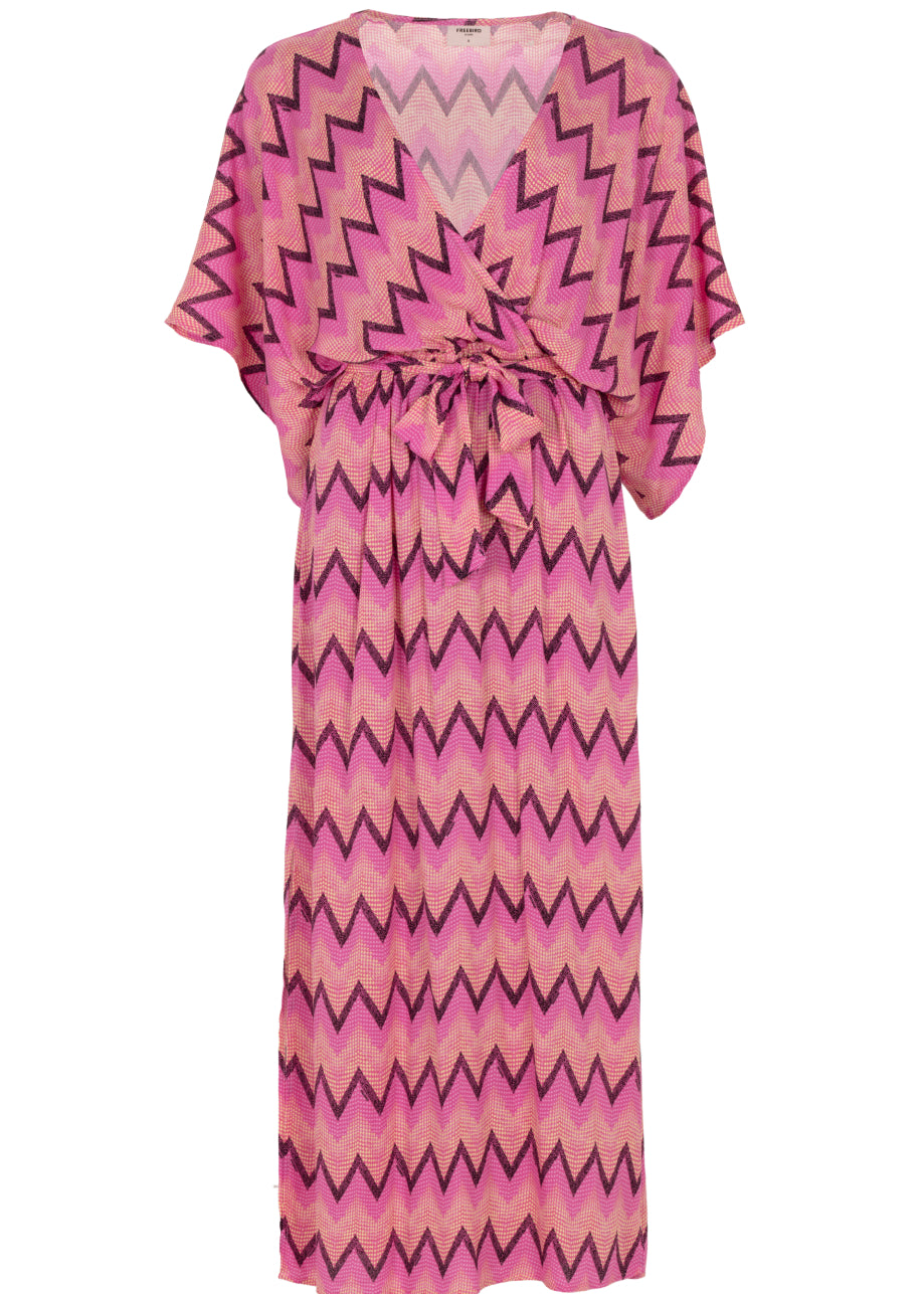Dalana Maxi Dress Zigzag pink