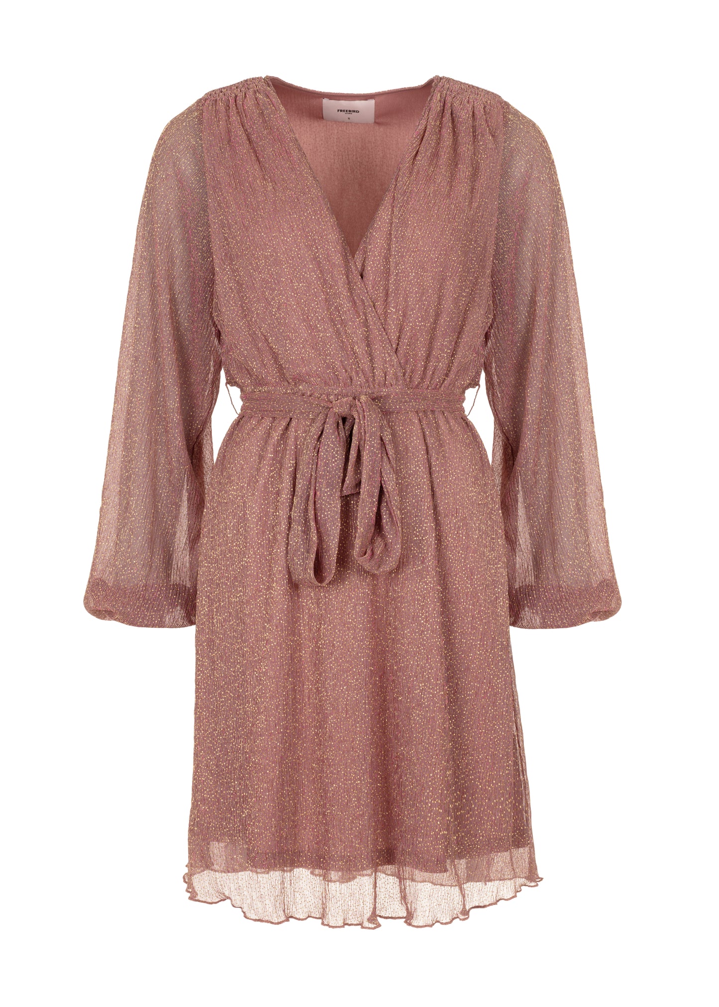 Dalena Plisse Dress - Sparkling Rose