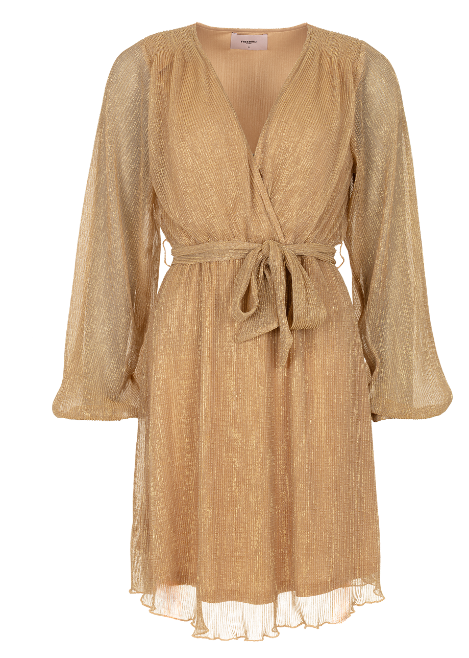 Dalena Long Sleeve Dress - Gold
