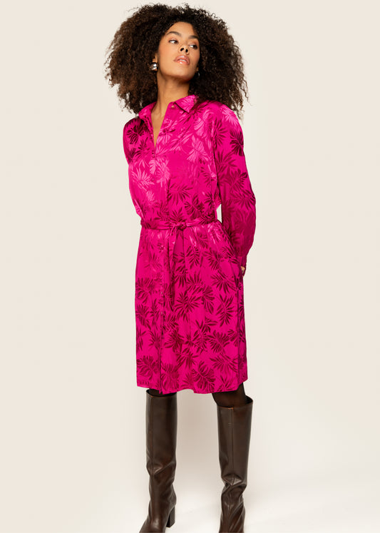 Damina Dress Raspberry rose