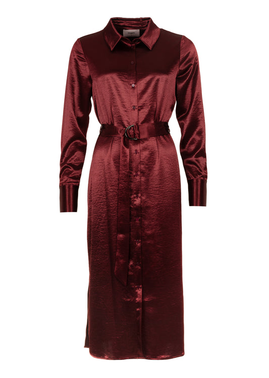 Damina Dress Wine Red