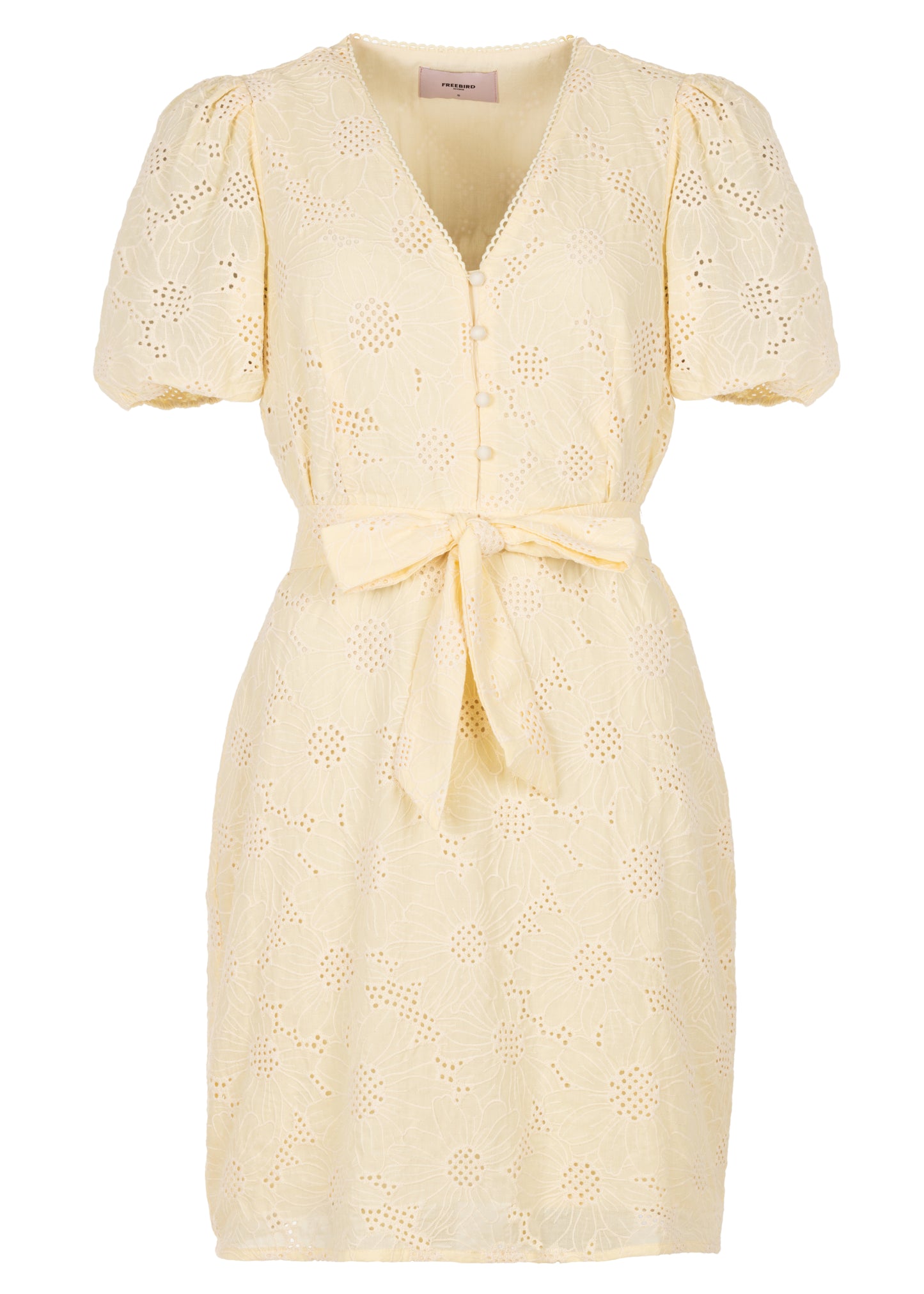 Dance Jurk Korte Mouw - Butter Yellow