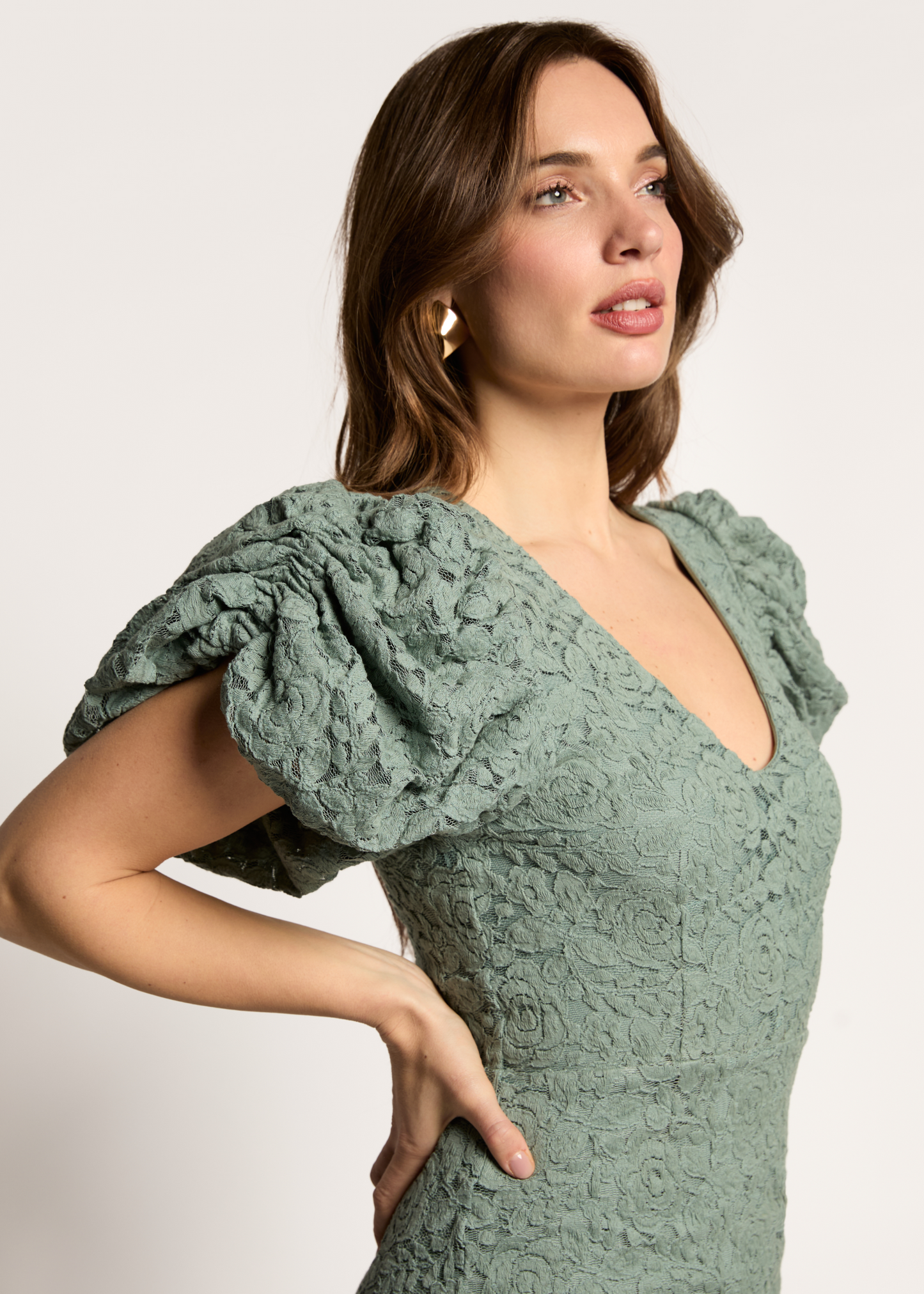Danee Midi Dress - Seafoam Green