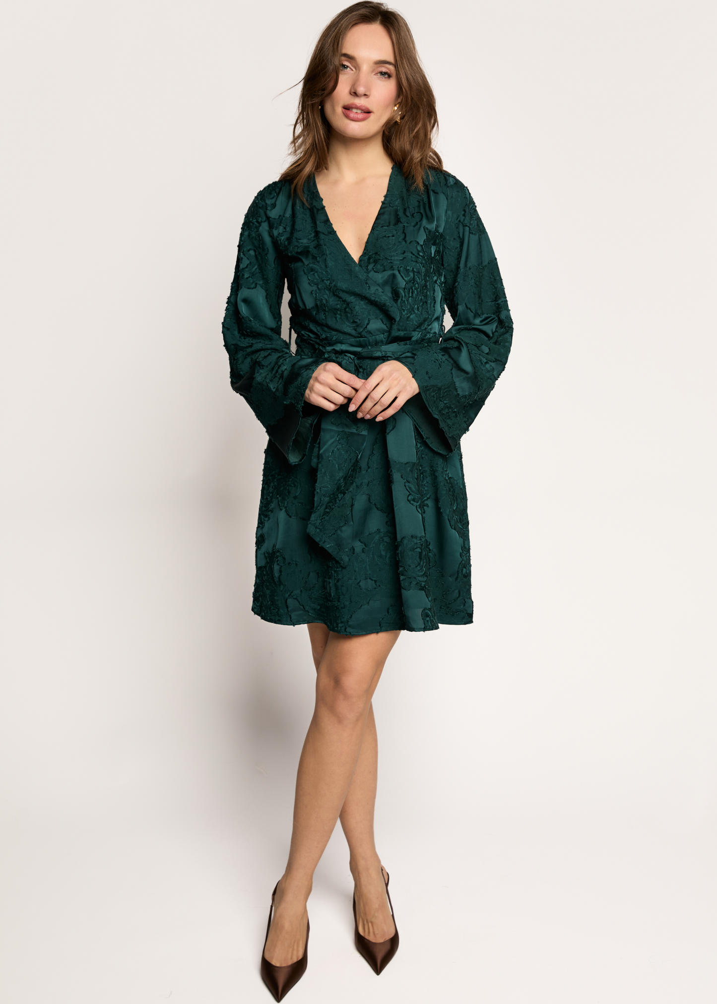 Danina Structured Dress - Teal Green