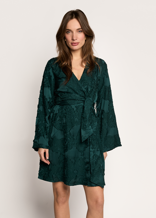 Danina Structured Dress - Teal Green