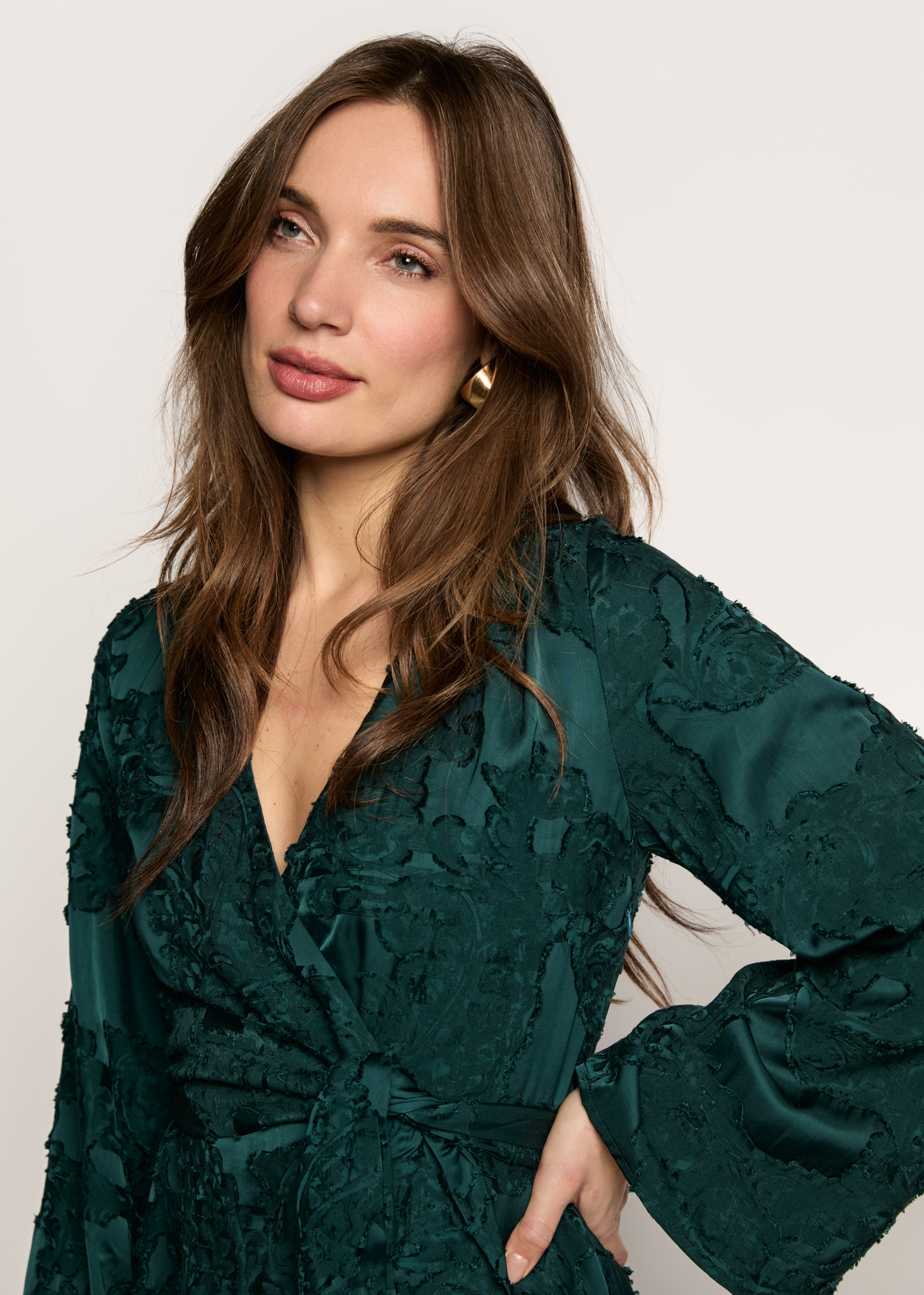 Danina Structured Dress - Teal Green