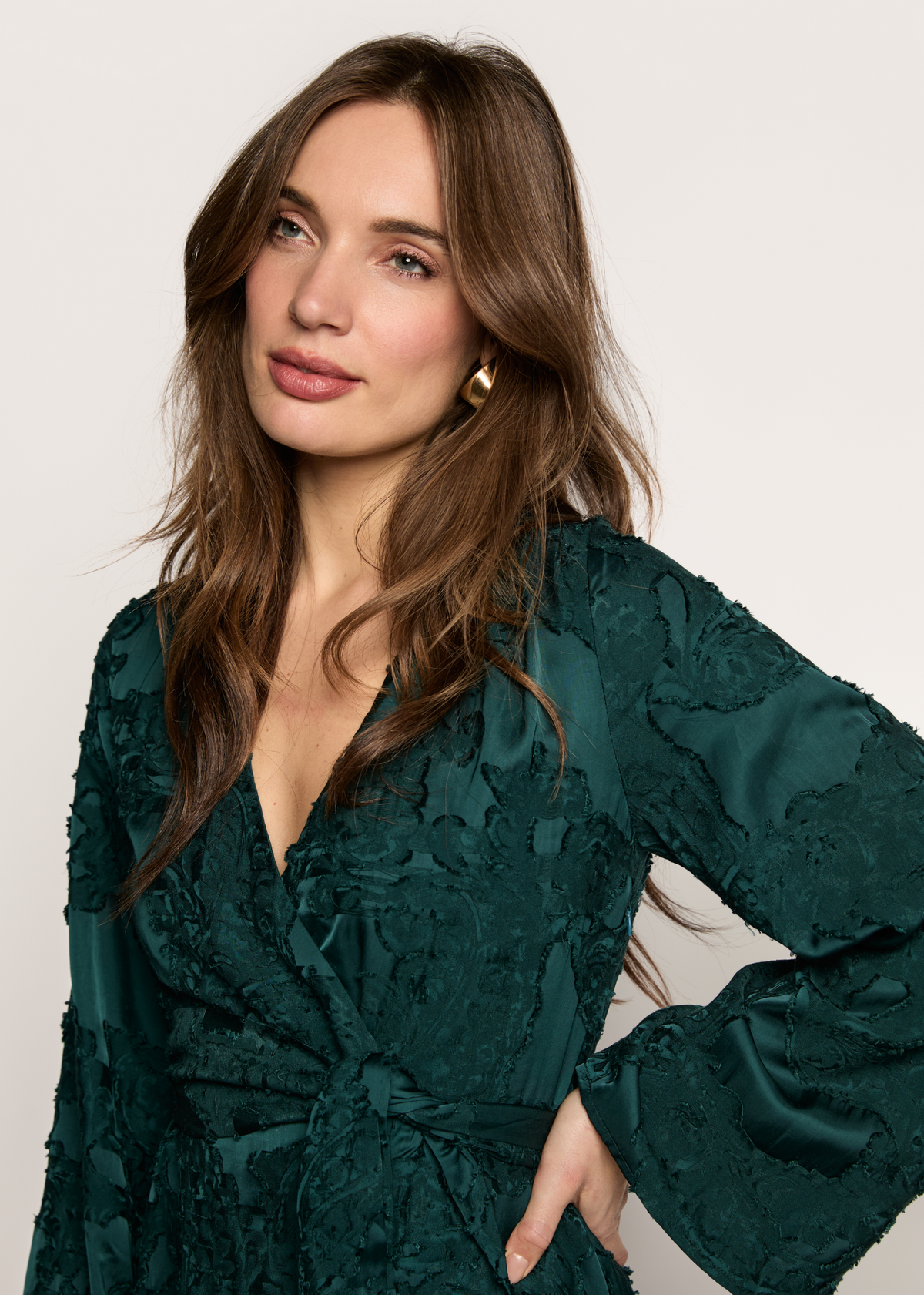 Danina Structured Dress - Teal Green