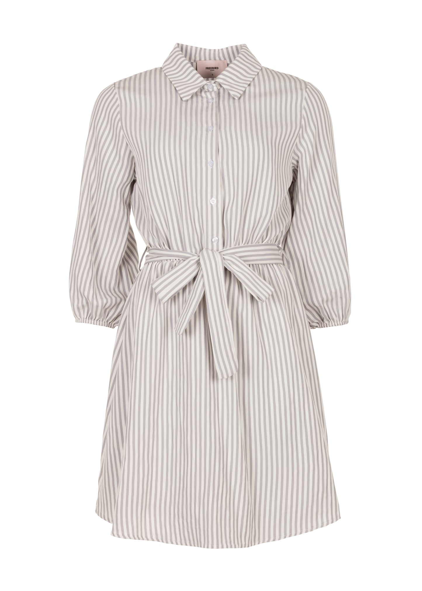 Dany Dress Grey/White