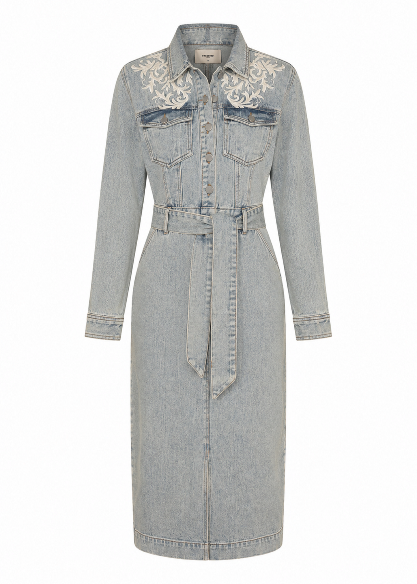 Danya Denim Jurk - Dirty Blue