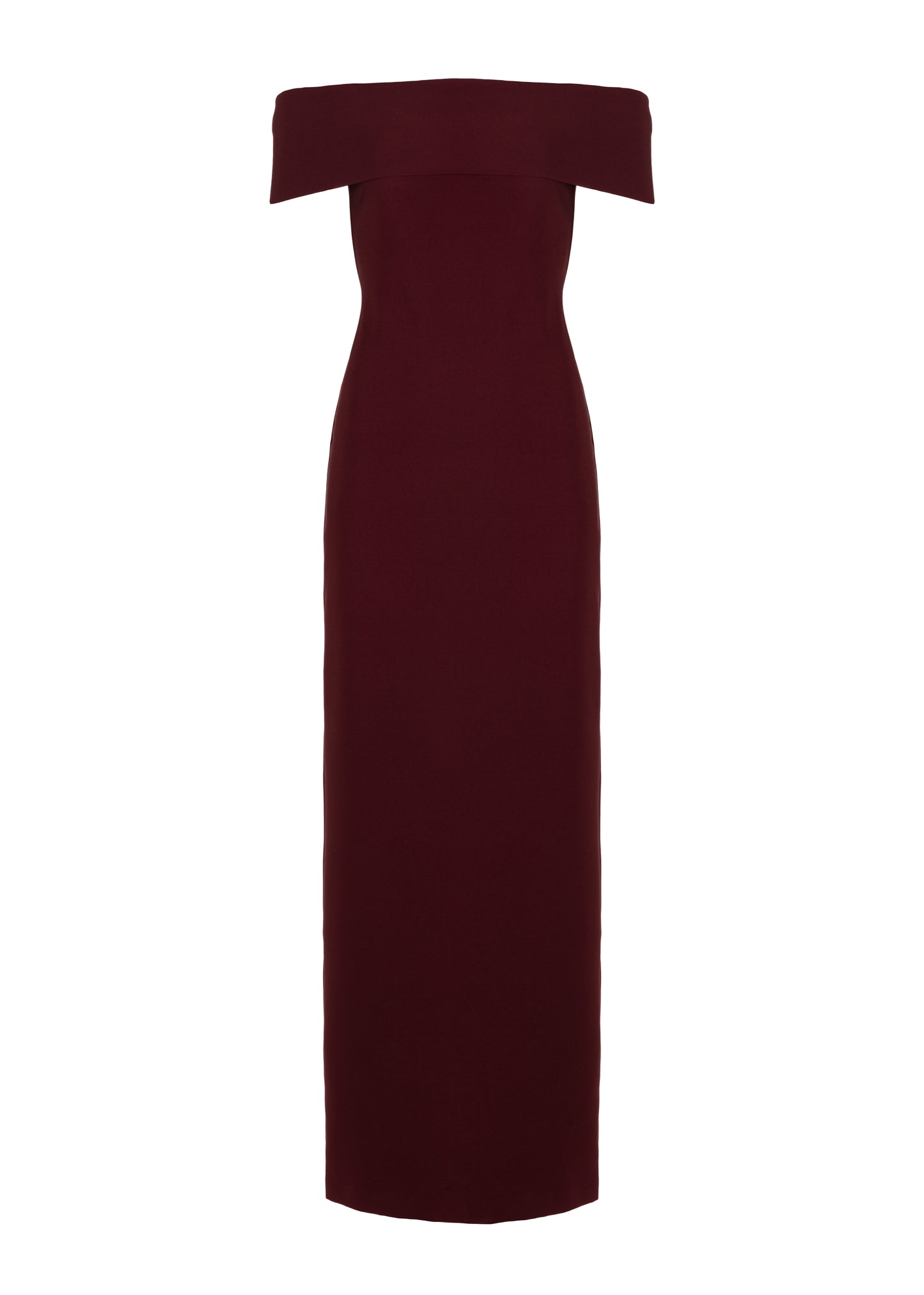 Dasha Off-Shoulder Maxi Jurk - Burgundy