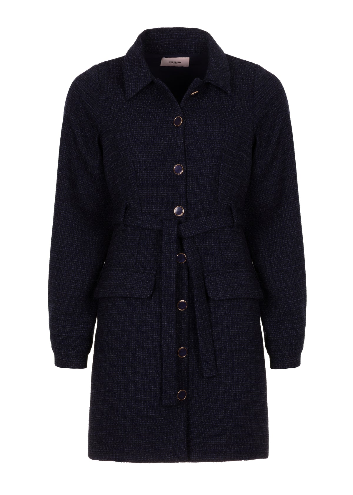 Dean Boucle Dress - Midnight Navy