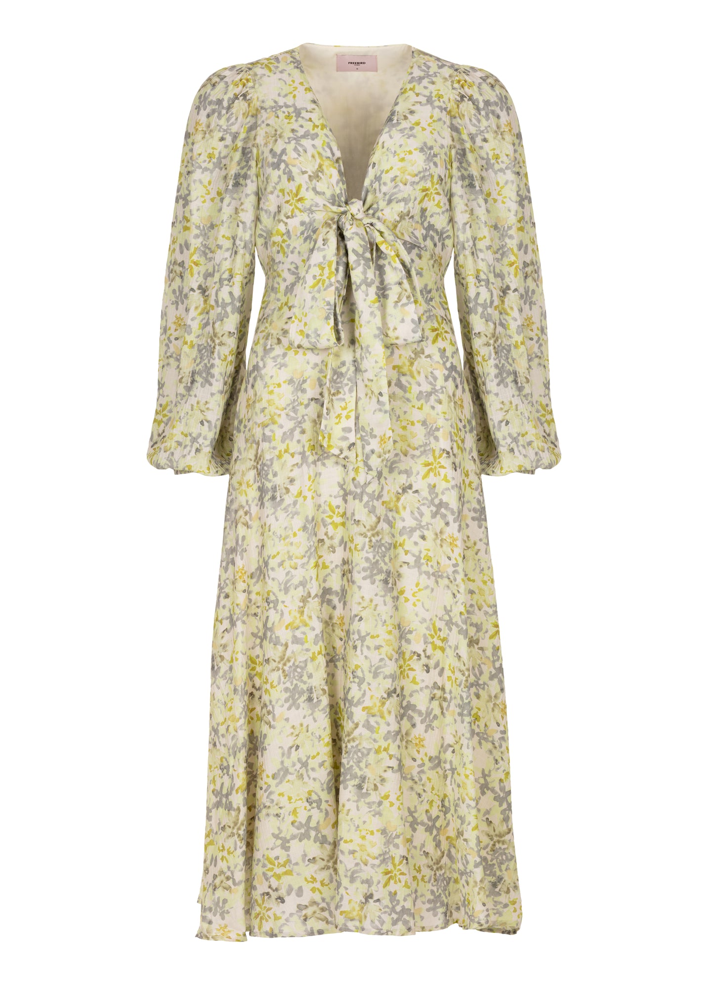 Delilah Jurk Lange Mouw - Flower