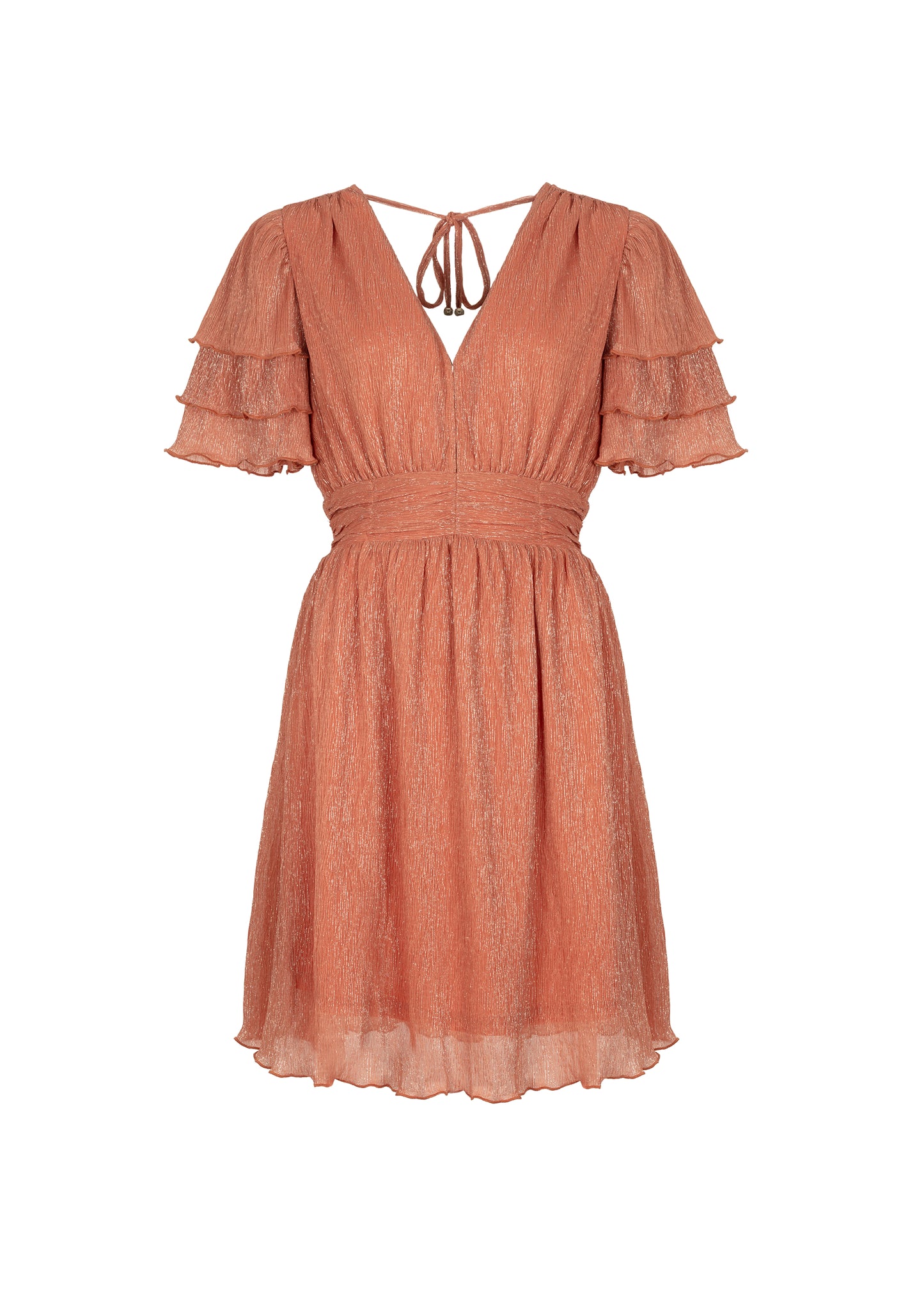 Delvera Flowy Dress - Melon