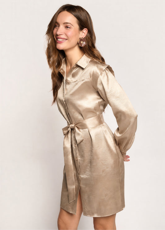 Demma Shirt Jurk - Light Caramel