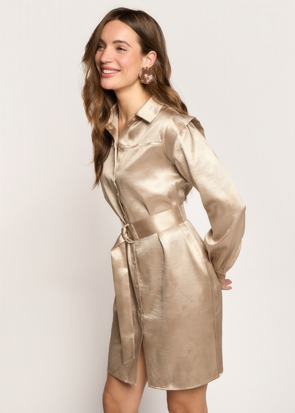 Demma Shirt Jurk - Light Caramel